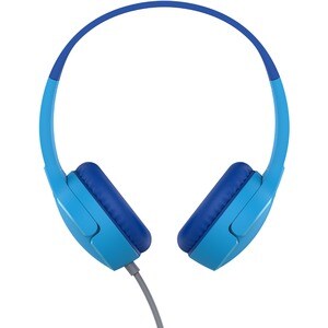 Belkin SOUNDFORM Mini Wired On-ear, Over-the-head Stereo Headset - Blue - Binaural - Ear-cup - 121.9 cm Cable - Mini-phone