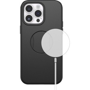 OtterBox OtterGrip Symmetry Case for Apple iPhone 14 Pro Max Smartphone - Black - Bacterial Resistant, Drop Resistant, Bum