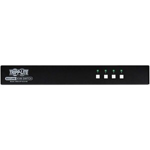 Tripp Lite series Secure B002-DP1AC4-N4 KVM Switchbox - TAA Compliant - 4 Computer(s) - 1 Local User(s) - 3840 x 2160 - 50