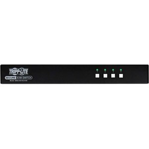 Tripp Lite series Secure B002-HD1AC4-N4 KVM Switchbox - TAA Compliant - 4 Computer(s) - 1 Local User(s) - 3840 x 2160 - 50