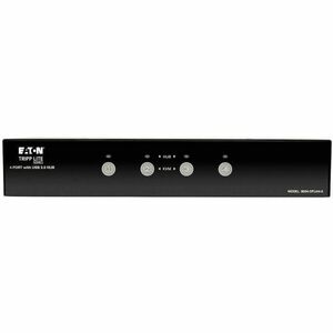 Tripp Lite series B004-DPUA4-K KVM Switchbox - 4 Computer(s) - 1 Local User(s) - 2560 x 1600 - 8 x USB - 5 x DisplayPort