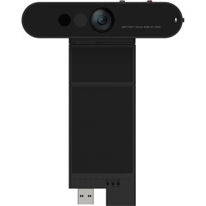 Lenovo ThinkVision MC60 - Webcam - Schwarz - USB 2.0 Typ A - 1 - 1920 x 1080 Pixel Videoauflösung - 95° Angle - Mikrofon -