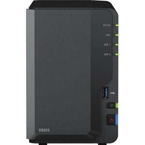 Synology DiskStation DS223. Typ: NAS. Gehäusetyp: Desktop. Geräteklasse: Home & Home Office. Prozessorfamilie: Realtek, Pr
