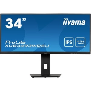 iiyama ProLite XUB3493WQSU-B5 34" Class UW-QHD LCD Monitor - 21:9 - Matte Black - 86.4 cm (34") Viewable - ADS-IPS - WLED 