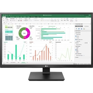 Monitor LCD LG 24BN55YP-B 609,6 mm (24,0") Class Full HD - 16:9 - Nero opaco - 60,5 cm (23,8") Viewable - Tecnologia In-pl