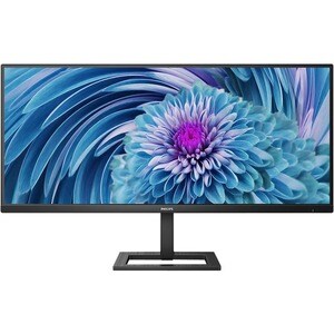 Philips 346E2LAE 34" Class UW-QHD Monitor LCD para gaming - 21:9 - preto texturizado - 86.4 cm (34") Viewable - Alinhament