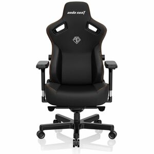 Anda Seat Kaiser 3 Series Premium Gaming Chair - For Gaming - PVC Leather, Linen, Fabric, Steel, Memory Foam, Metal - Black