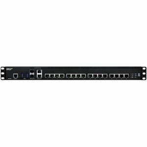 Digi Connect EZ 16 - Serial Server, 16-port, RS-232, US Power Cord - 256 MB - Twisted Pair, Optical Fiber - 2 Total Expans