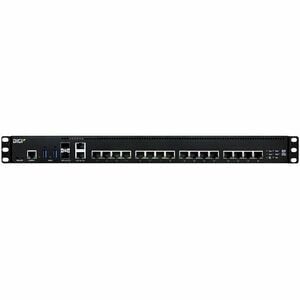 Digi Connect EZ 16 MEI Dual Power - Serial Server, 16-port, RS-232/422/485, Dual AC Power, US Power Cords - 256 MB - Twist