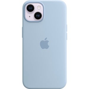 Apple iPhone 14 Silicone Case With MagSafe - Sky - For Apple iPhone 14 Smartphone - Sky Blue - Soft-touch, Silky - Scratch