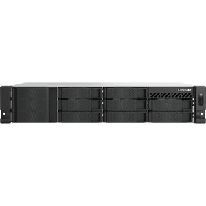 QNAP TS-855eU-RP-8G 8 x Total de compartimentos Sistema de armazenamento SAN/NAS - 5 GB Flash Memory Capacity - Intel Atom