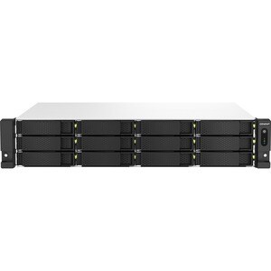 QNAP TS-1264U-RP-8G 12 x Gesamtzahl Einschübe SAN/NAS-Speichersystem - 4 GB Größe Flash-Speicher - Intel Celeron N5095 Qua
