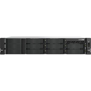 Sistema di memorizzazione SAN/NAS QNAP TS-855eU-RP-8G - 8 x Vani totali - 5 GB Capacità memoria Flash - Intel Atom MT8168 