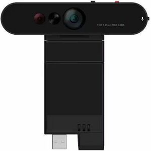 Lenovo ThinkVision MC60 - Webcam - Schwarz - USB 2.0 - 1920 x 1080 Pixel Videoauflösung - 90° Angle - Mikrofon - Monitor