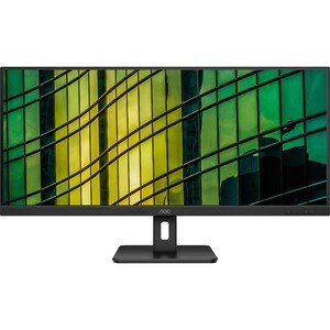 AOC Essential U34E2M/BK 34" Class WQHD Monitor LCD - 21:9 - Preto - 86,4 cm (34") Viewable - Alinhamento vertical (VA) - W
