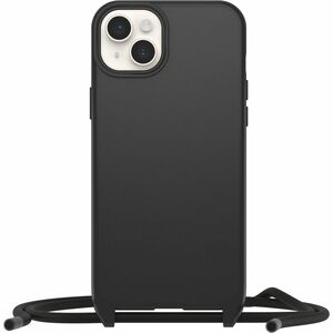 OtterBox React Carrying Case Apple iPhone 14 Plus Smartphone - Black - Drop Resistant - Nylon, Plastic Body - Neck Strap