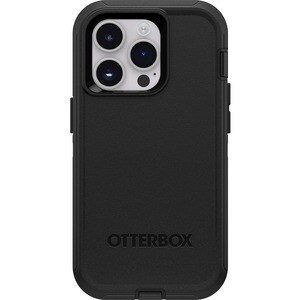 OtterBox Defender Rugged Carrying Case (Holster) Apple iPhone 14 Pro Smartphone - Black - Wear Resistant, Tear Resistant, 