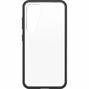 OtterBox React Case for Samsung Galaxy S23 Smartphone - Black Crystal (Clear/Black) - Drop Resistant, Scrape Resistant, Ba