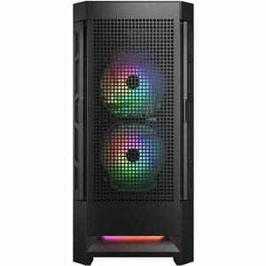 COUGAR Airface CGR-5ZD1B-AIR-RGB Gabinete para computadora gamer - Mini ITX, Micro ATX, ATX, SSI CEB, EATX Placa base admi