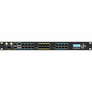 Lantronix 24-Port LM83X - FIPS Certified - 250 GB - Twisted Pair - 3 Total Expansion Slot(s) - 3 x Network (RJ-45) - 2 x U