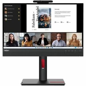 Lenovo ThinkCentre TIO22GEN5 22" Class Webcam Full HD LED Monitor - 16:9 - Black - 21.5" Viewable - In-plane Switching (IP