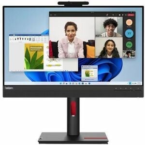 Lenovo ThinkCentre Tiny-In-One 24 Gen 5 24" Class Webcam Full HD LED Monitor - 16:9 - Black, Jet Black - 60.5 cm (23.8") V