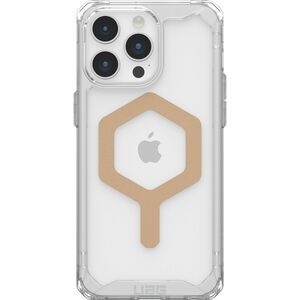 Urban Armor Gear Plyo Rugged Case for Apple iPhone 15 Pro Max Smartphone - Ice/Gold - Crystal Clear - Drop Resistant, Yell
