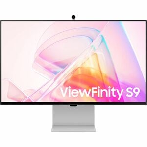 Samsung ViewFinity S9 S27C902PAU 27" Class Webcam 5K LCD Monitor - 16:9 - Silver - 68.6 cm (27") Viewable - In-plane Switc
