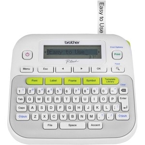 Brother P-touch PT-D210 Electronic Label Maker - Thermal Transfer - 20 mm/s Mono - 180 dpi - Label3.50 mm (0.14"), 6 mm (0