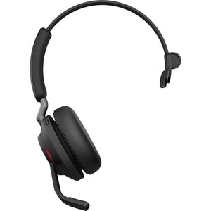 Jabra Evolve2 65 Wireless Over-the-head Mono Headset - Black - Monaural - Supra-aural - Bluetooth - USB Type A
