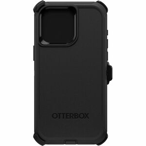 OtterBox Defender Carrying Case (Holster) Apple iPhone 15 Pro Max Smartphone - Black - Drop Resistant, Scrape Resistant, D