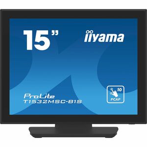 iiyama ProLite T1532MSC-B1S 15 Zoll Class LED-Touchscreen-Monitor - 4:3 Format - 8 ms Reaktionszeit - 38,1 cm (15 Zoll) Vi