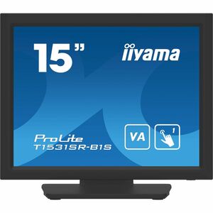 Moniteur LED à écran tactile iiyama ProLite T1531SR-B1S 15" Class - 4:3 18 ms - 38,1 cm (15") Viewable - Dalle Tactile Rés