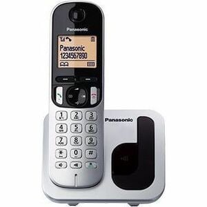 Panasonic KX-TGC210SPS DECT Cordless Phone - Silver - Cordless - 1 x Phone Line - 1 x Handset - Speakerphone