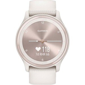 Garmin vívomove Sport Smart Watch - 40 mm Case Height - 40 mm Case Width - Ivory, Peach Gold Body Color - Fiber Reinforced