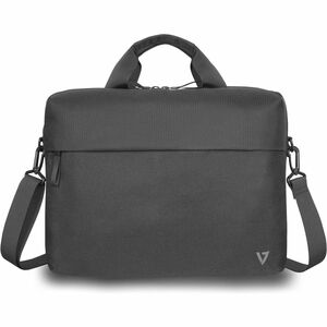 Sacoche de transport V7 CTP14-ECO2 - Briefcase Style pour 35,8 cm (14,1 ") Ordinateur Portable - Noir - Polytéréphtalate d
