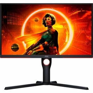 AOC 25G3ZM 25" Class Full HD Gaming LCD Monitor - Black, Red - 24.5" Viewable - Vertical Alignment (VA) - 1920 x 1080 - 16