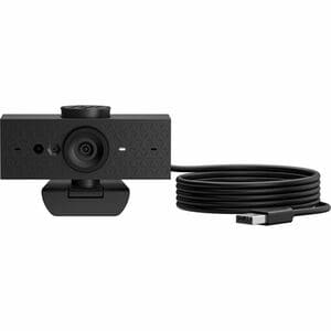 HP 625 网络摄像头 - 4 百万象素 - 60 fps - A 型 USB - 1920 x 1080 视频 - 自动对焦 - 92° 角度 - 麦克风 - Windows 11, Windows 10