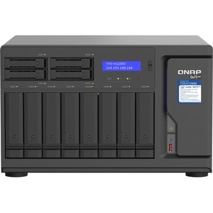 QNAP, QNAP TVS-H1288X-W1250-16G SAN/NAS Storage System - Intel Xeon W-1250 Hexa-core (6 Core) 3.30 GHz - 8 x HDD Supported