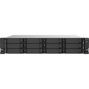 QNAP, QNAP TS-1273AU-RP-8G SAN/NAS Storage System - AMD Ryzen V1500B Quad-core (4 Core) 2.20 GHz - 12 x HDD Supported - 0 