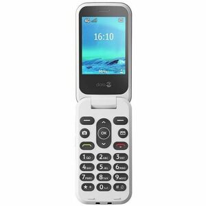 Téléphone portable standard Doro 2820 17 Mo - Écran - Écran 7,1 cm (2,8") QVGA 320 x 240 - Blanc, Bleu - Ouverture "Clamsh