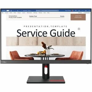 Lenovo ThinkVision S24i-30 24" Class Full HD LED Monitor - 16:9 - Raven Black, Storm Grey - 60.5 cm (23.8") Viewable - In-