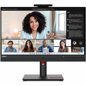 Lenovo ThinkVision T24mv-30 24 Zoll Class Webcam Full HD LED-Monitor - 16:9 Format - Schwarz - 60,5 cm (23,8 Zoll) Viewabl