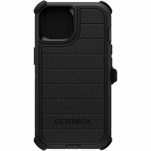 OtterBox Defender Series Pro Rugged Carrying Case (Holster) Apple iPhone 15, iPhone 14, iPhone 13 Smartphone - Black - Dro