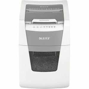 Leitz IQ Autofeed 100 Paper Shredder - Continuous Shredder - Micro Cut - 6 Per Pass - for shredding Paper - P-5 - 220 mm T