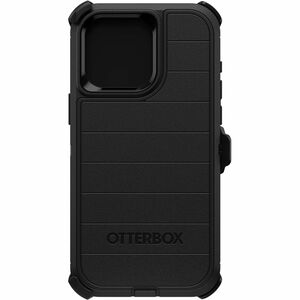 OtterBox Defender Series Pro Rugged Carrying Case (Holster) Apple iPhone 15 Pro Max Smartphone - Black - Drop Resistant, S