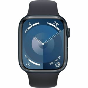 Apple Watch Series 9 智能手表 - 45 毫米 Case Height - 38 毫米 Case Width - 午夜黑 Case Color - 午夜黑 Band Color - 玻璃 Body Material - 铝 