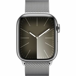 Apple Watch Series 9 Smart Watch - 4.50 cm (1.77") Case Height - 3.80 cm (1.50") Case Width - Silver Case Color - Silver B