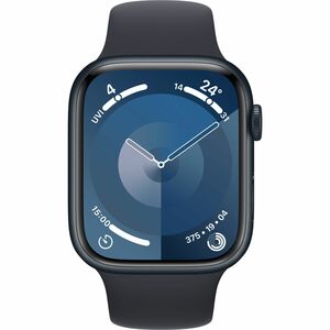 Apple Watch Series 9 Smart Watch - 4.50 cm (1.77") Case Height - 3.80 cm (1.50") Case Width - Midnight Case Color - Midnig