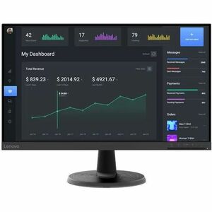 Monitor LED Lenovo C24-40 609,6 mm (24,0") Class Full HD - 16:9 - Raven Black - 60,5 cm (23,8") Viewable - Vertical Alignm